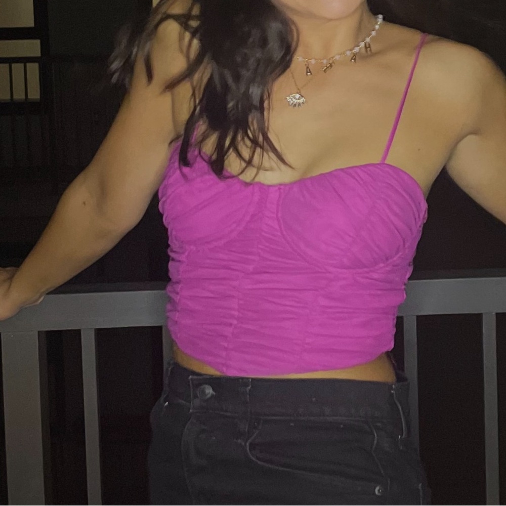 Better Be Fuchsia Ruched Camisole